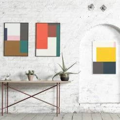 Paper Collective Wrong Geometry Red 04 Poster