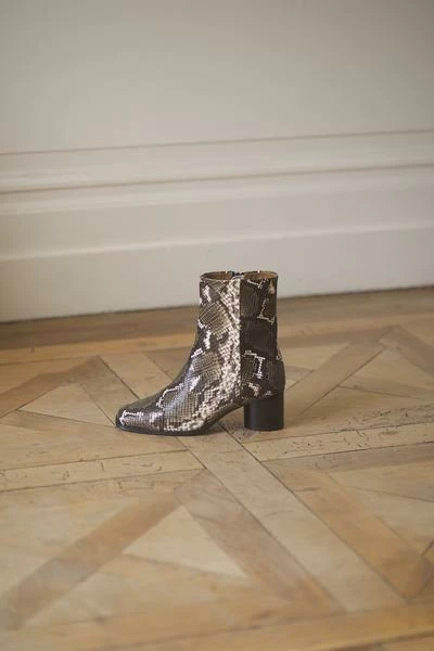 Anne Thomas Simon Boots Snake Kaki 3 Anne Thomas Simon Boots Snake Kaki