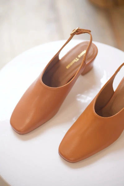 Anne Thomas Pavlova Slingback Nappa Iconic Tan 3 Anne Thomas Pavlova Slingback Nappa Iconic Tan