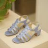 Anne Thomas Goudes Sandals Nappa Perlato Placid Blue