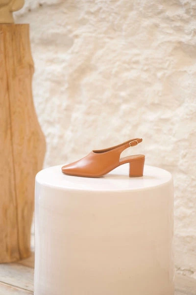 Anne Thomas Pavlova Slingback Nappa Iconic Tan 4 Anne Thomas Pavlova Slingback Nappa Iconic Tan