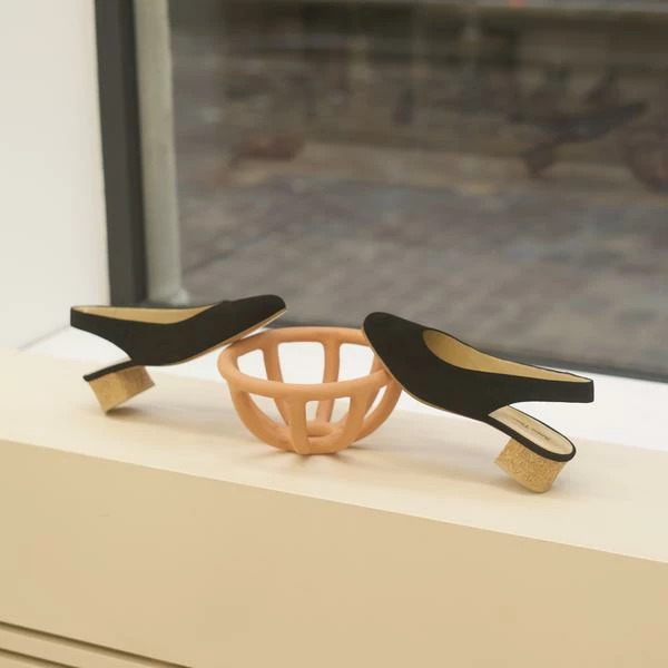 Anne Thomas Michele Slingback Velours Black 4 Anne Thomas Michele Slingback Velours Black