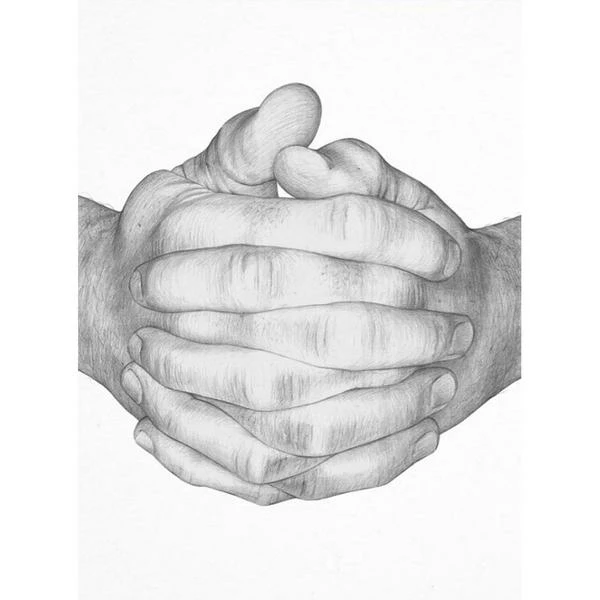 Paper Collective Folded Hands Gray Graphite Poster 3 Paper Collective Folded Hands Gray Graphite Poster