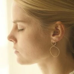 Anne Thomas Gold Jess Boucles Doreilles Earrings