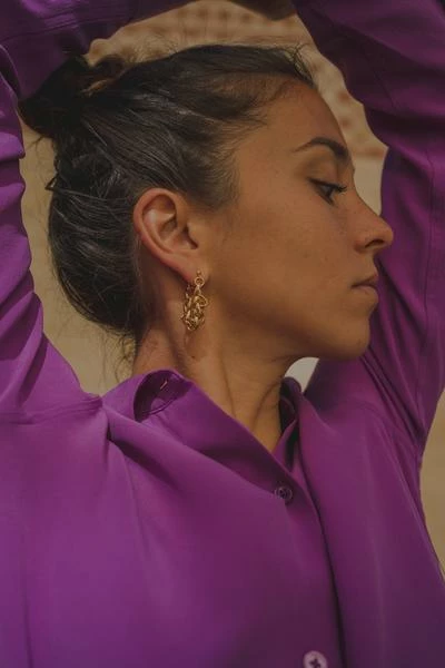 Anne Thomas New Gisele Boucles Doreilles Earrings 4 Anne Thomas New Gisele Boucles Doreilles Earrings