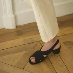 Anne Thomas Romy Velours Noir