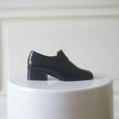 Anne Thomas Morris Mocassin Riscio Black