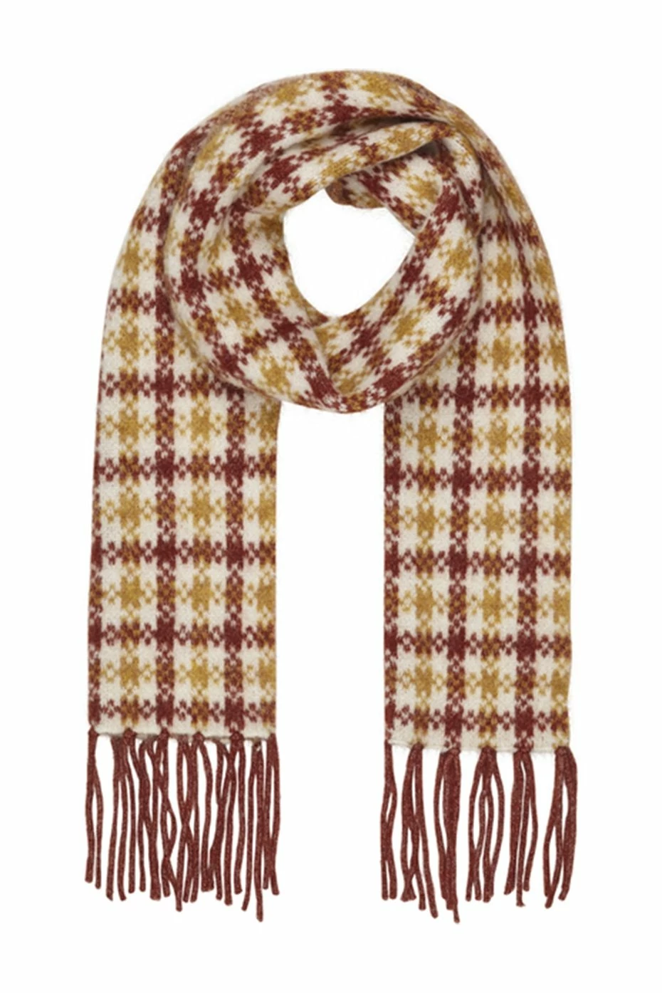 Just Female Harper Brown Knit Scarf 3 Just Female Harper Brown Knit Scarf