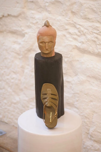 Anne Thomas Pre Vente - Jérusalem Sandals Calf Kaki 3 Anne Thomas Pre Vente - Jérusalem Sandals Calf Kaki