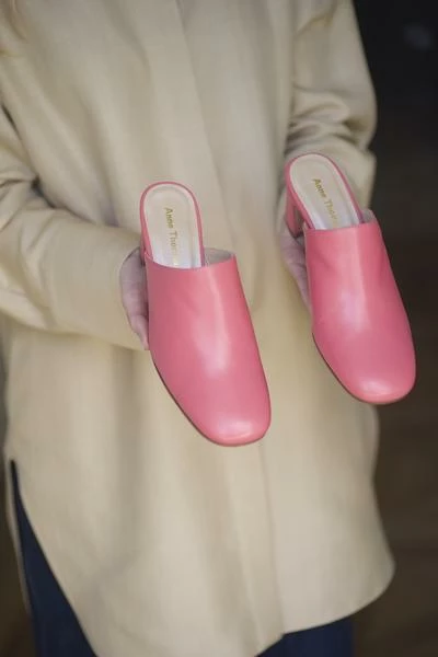 Anne Thomas Pinkish Venezia Mule Nappa Cupido 3 Anne Thomas Pinkish Venezia Mule Nappa Cupido