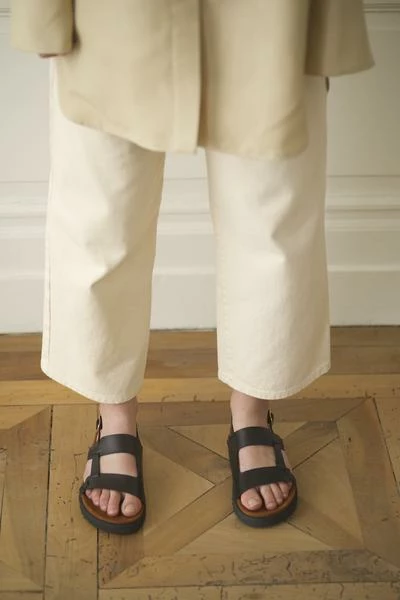 Anne Thomas Daddy Sandals Choco Black 4 Anne Thomas Daddy Sandals Choco Black