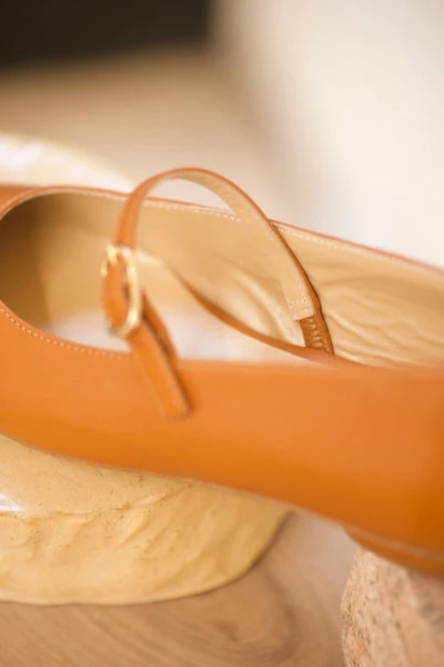 Anne Thomas Pre Vente - Pavlova Ballerina Nappa Iconic Tan 4 Anne Thomas Pre Vente - Pavlova Ballerina Nappa Iconic Tan