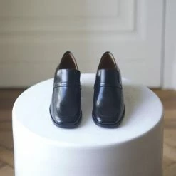 Anne Thomas Morris Mocassin Riscio Black