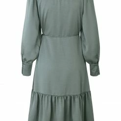 Just Female JUST FEMALE BALSAM GREEN MINNIE WRAP DRESS