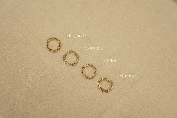 Anne Thomas Gold Margaret Bague Ring 3 Anne Thomas Gold Margaret Bague Ring