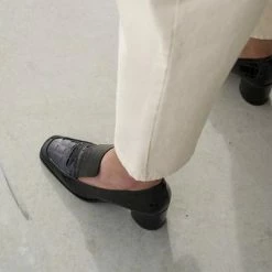 Anne Thomas Simon Mocassin Louisiana Black