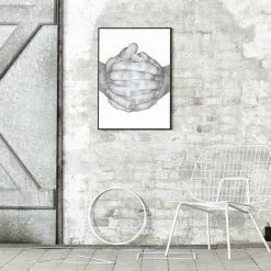 Paper Collective Folded Hands Gray Graphite Poster 9 Paper Collective Folded Hands Gray Graphite Poster