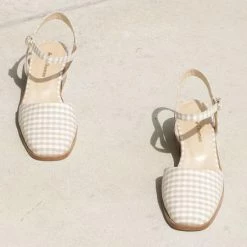 Anne Thomas Beige Morris Buckle Vichy 7 Anne Thomas Beige Morris Buckle Vichy