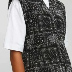 Just Female Miracle Black Paisley Vest