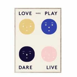 Paper Collective Four Feeling Childrens Art Print