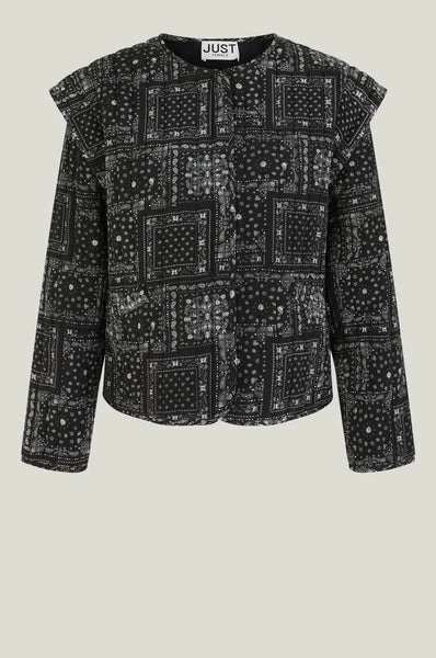 Just Female Just Female - Miracle Jacket - Black Paisley Art 5 Just Female Just Female - Miracle Jacket - Black Paisley Art