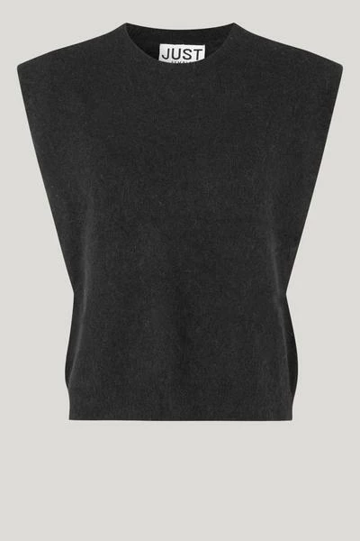 Just Female Coldy Black Knit Vest 3 Just Female Coldy Black Knit Vest