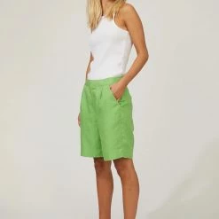 Just Female Caro Bermudas Absinthe Green