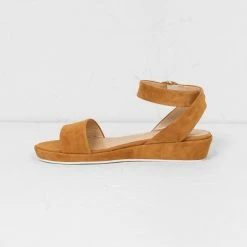 Anne Thomas Pony Suede Leather Romane Sandals