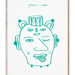 Paper Collective Head Vase Lu Poster by Jaime Hayon for Mado