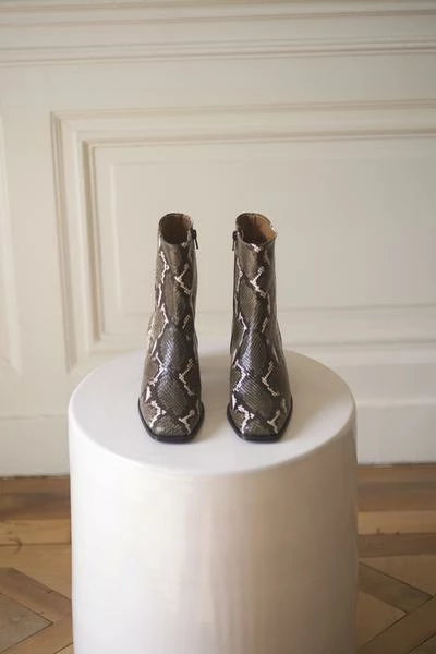 Anne Thomas Simon Boots Snake Kaki 4 Anne Thomas Simon Boots Snake Kaki