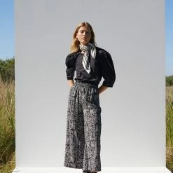 Just Female Strong Pants Black Scarf Art