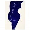 Paper Collective Blue Nude Linocut Art Print 2 Paper Collective Blue Nude Linocut Art Print