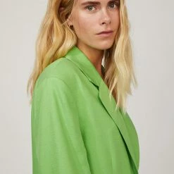 Just Female Green Caro Blazer