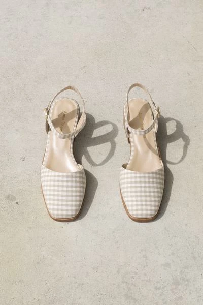 Anne Thomas Beige Morris Buckle Vichy 3 Anne Thomas Beige Morris Buckle Vichy