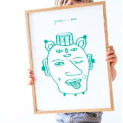 Paper Collective Head Vase Lu Poster by Jaime Hayon for Mado 5 Paper Collective Head Vase Lu Poster by Jaime Hayon for Mado