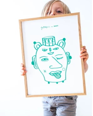 Paper Collective Head Vase Lu Poster by Jaime Hayon for Mado 4 Paper Collective Head Vase Lu Poster by Jaime Hayon for Mado