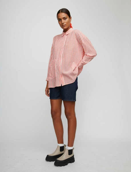 Just Female Red Ocean Shirt 4 Just Female Red Ocean Shirt