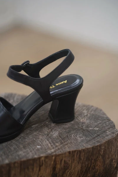 Anne Thomas Pre Vente - Dallas Sandals Calf Black 3 Anne Thomas Pre Vente - Dallas Sandals Calf Black