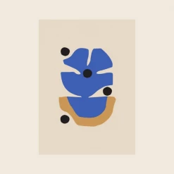 Paper Collective Flor Azul Print | 30 X 40cm