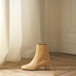 Anne Thomas Venezia Boots Nappa Cream