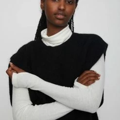 Just Female Coldy Black Knit Vest 5 Just Female Coldy Black Knit Vest