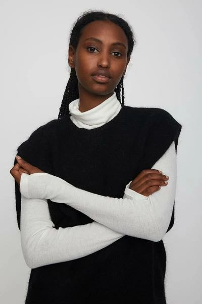 Just Female Coldy Black Knit Vest 4 Just Female Coldy Black Knit Vest