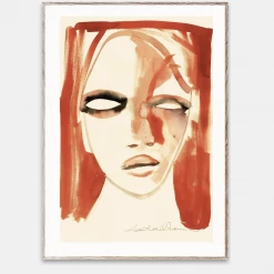 Paper Collective 50 x 70 cm Paper Print Red Portrait