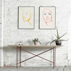 Paper Collective 30 x 40cm Pink Paper Silhouette Poster Poster Art Print