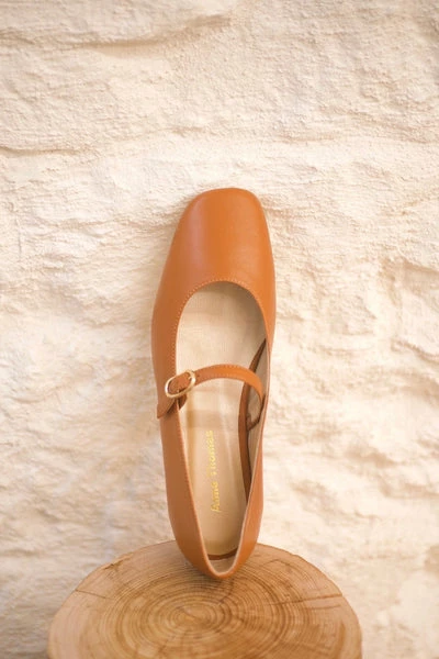 Anne Thomas Pre Vente - Pavlova Ballerina Nappa Iconic Tan 5 Anne Thomas Pre Vente - Pavlova Ballerina Nappa Iconic Tan