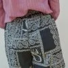 Just Female Paisley Art Black Maid Shorts 1 Just Female Paisley Art Black Maid Shorts