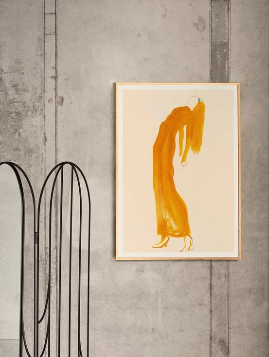 Paper Collective The Saffron Dress By Amelie Hegardt 30x40 Poster 4 Paper Collective The Saffron Dress By Amelie Hegardt 30x40 Poster