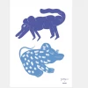 Paper Collective Two Creatures – Blue Poster by Jaime Hayon for Mado 1 Paper Collective Two Creatures – Blue Poster by Jaime Hayon for Mado