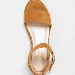 Anne Thomas Pony Suede Leather Romane Sandals
