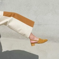 Anne Thomas Pony Suede Leather Williamsburg Sandals